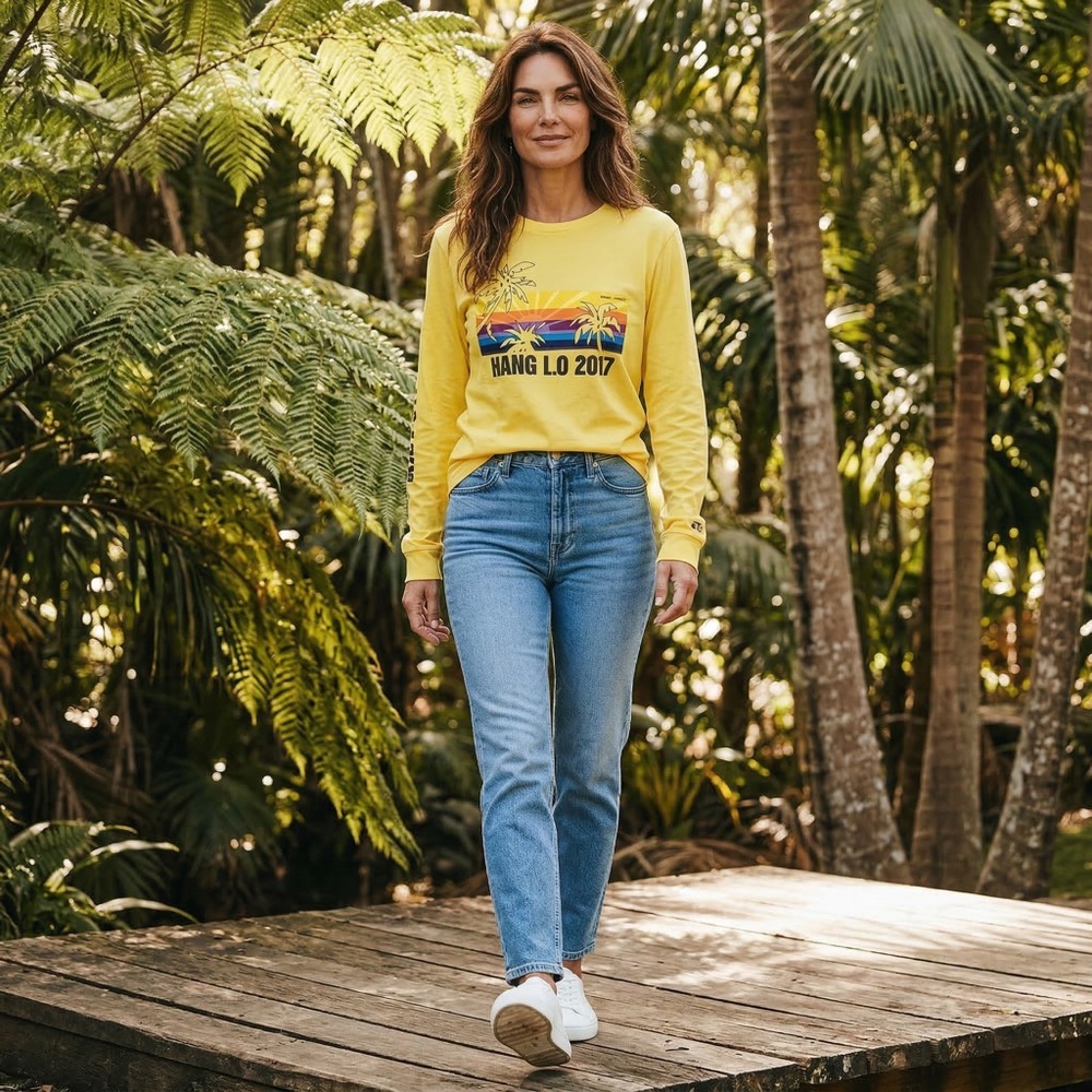 Pilot Flying J Yellow Long Sleeve Shirt | Graphic Tee | Casual Workwear Top